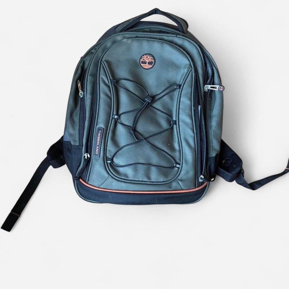 Timberland forest backpack w/ two zipper compartments & laptop sleeve